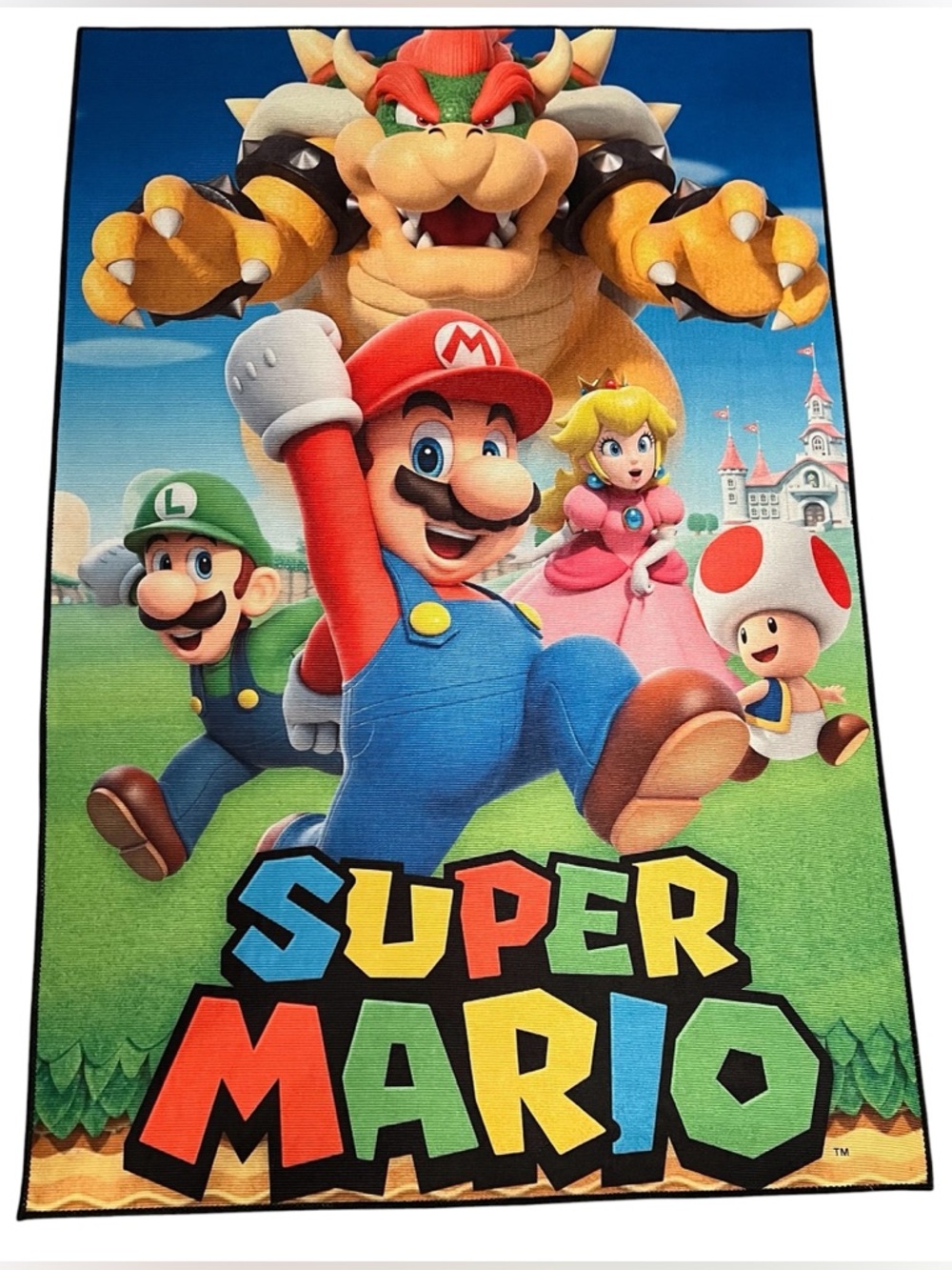 Super Mario area Gamer Rug Brand New